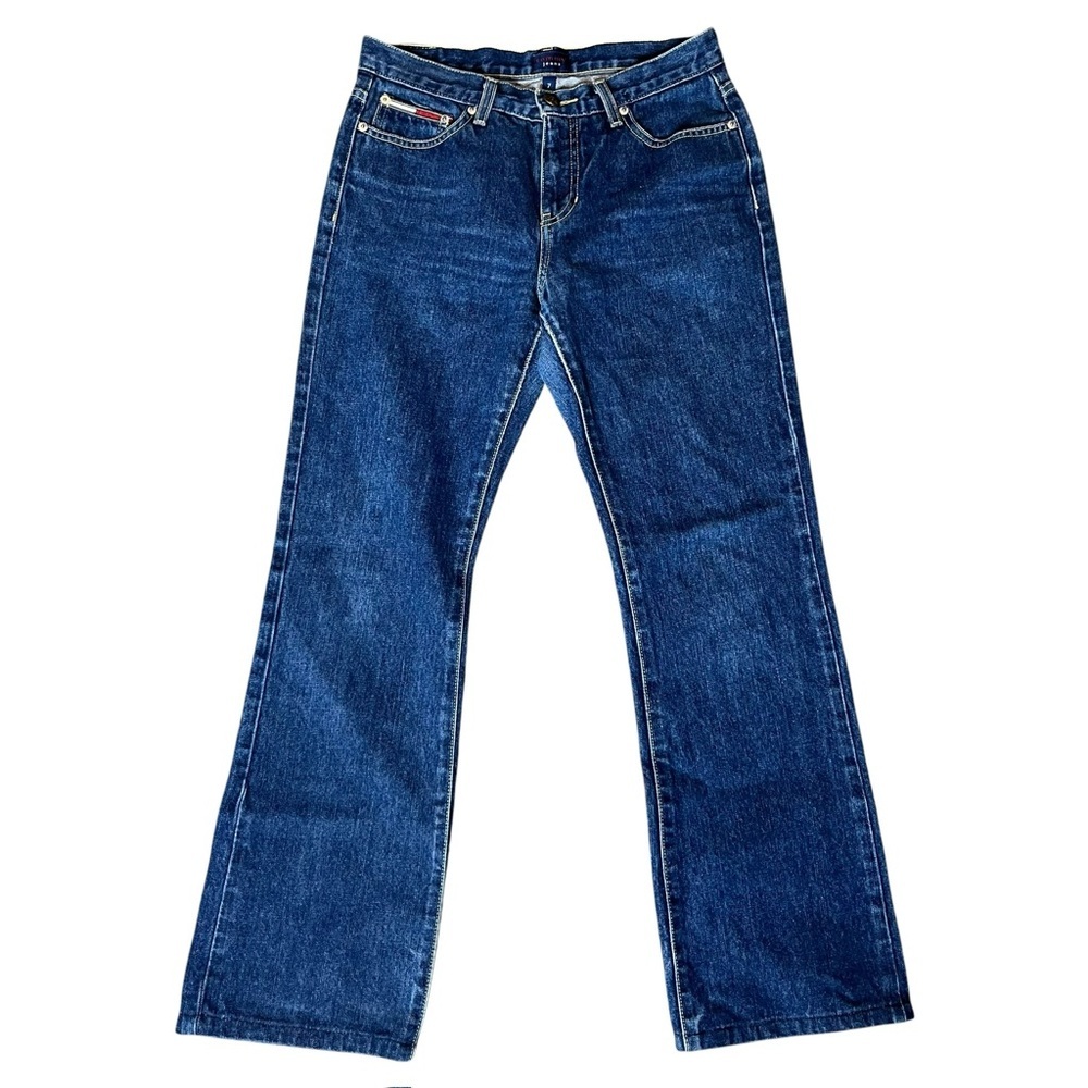 Vintage 2000 Tommy Hilfiger Blue Bootcut Jeans with Rich Indigo Hue - Picture 6 of 12
